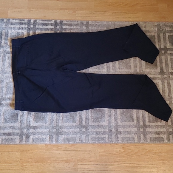 Lauren Ralph Lauren US 12 Navy Blue Cotton Blend Pants - Picture 2 of 6